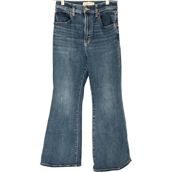 Abercrombie & Fitch Denim - Abercrombie & Fitch The Flare Ultra High-Rise Jean Women's 27 Short Medium Wash
